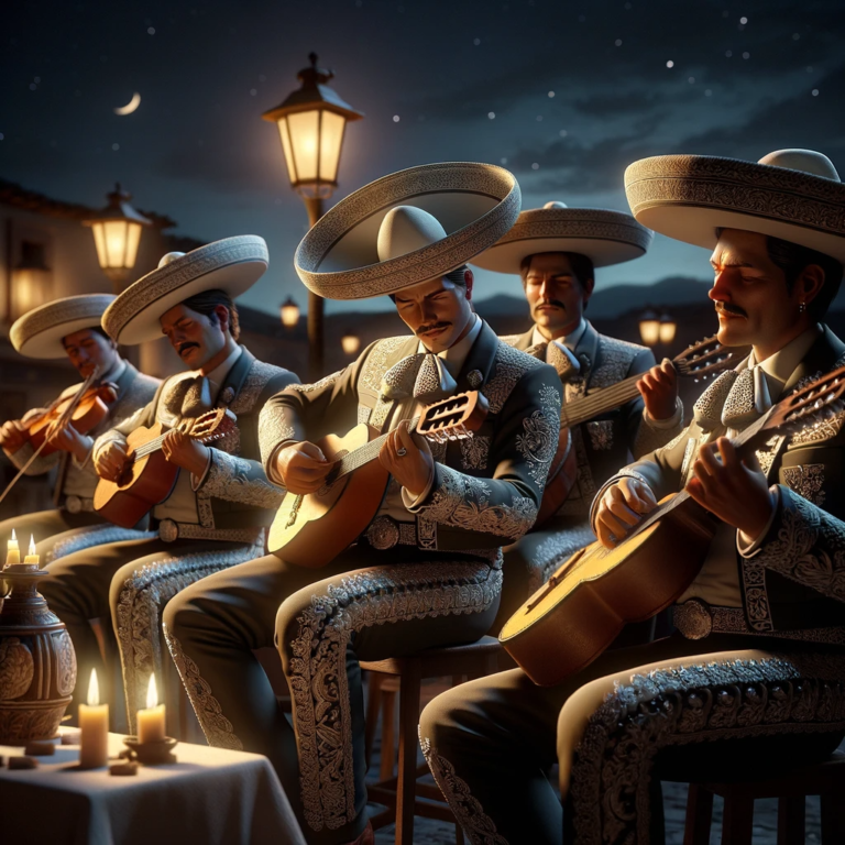 Mariachis dando serenata